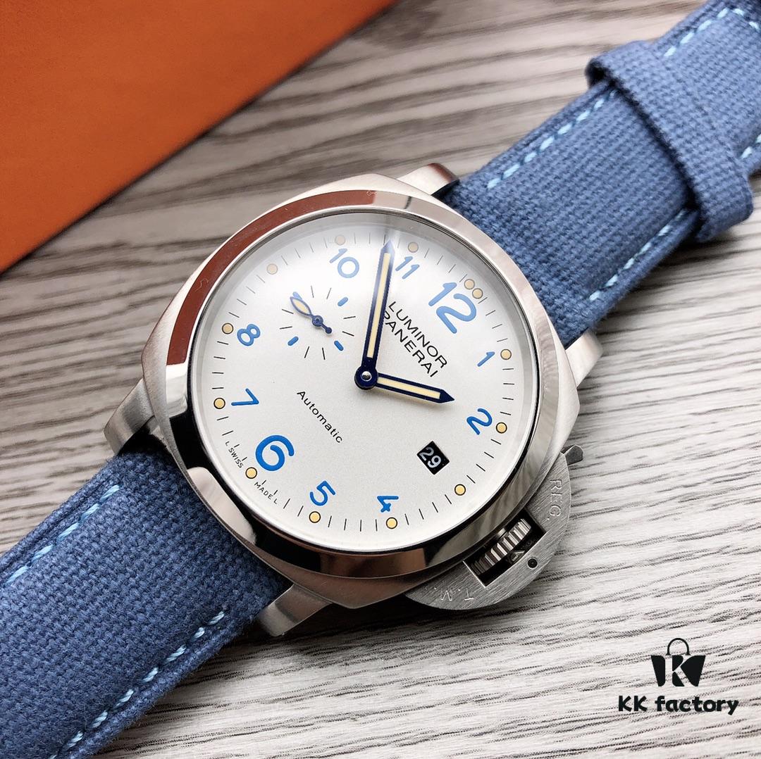 Panerai PAM00906 LUMINOR DUE Series Automatic Mechanical Men's Watch, 47mm, Stainless Steel, 5.3mm Thick, Equipped with Panerai Manufacture Automatic Swiss Movement