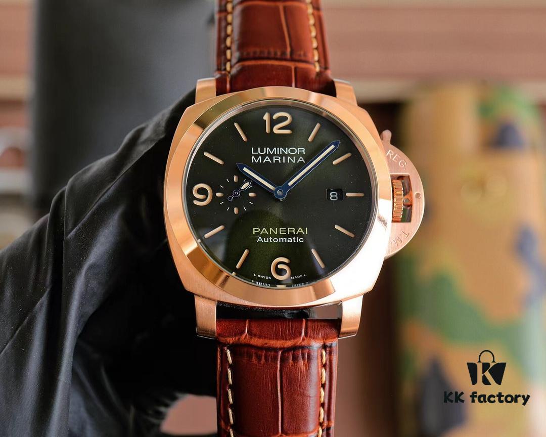 Panerai PANERAI Arc-coated Glass 44mm*16mm Automatic Mechanical Watch with Camouflage Rubber Strap and Original Buckle