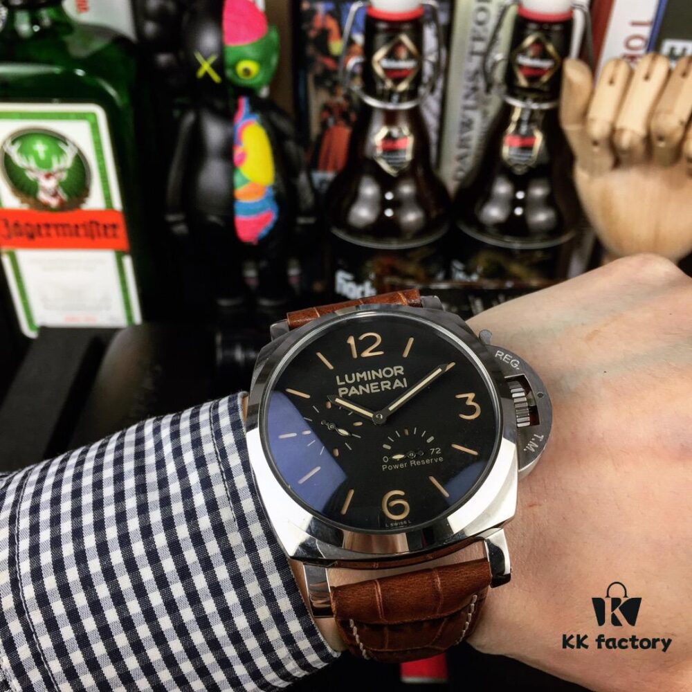 Panerai PANERAI Arc-coated Glass 47mm*16mm Full-grain Calf Leather Strap with Original Pin Buckle Automatic Mechanical A Watch from the Tough Guy