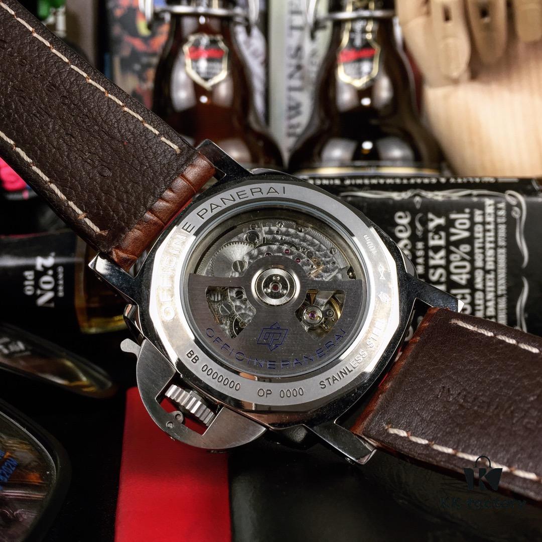 Panerai PANERAI Arc-coated Glass 47mm*16mm Full-grain Calf Leather Strap with Original Pin Buckle Automatic Mechanical A Watch from the Tough Guy