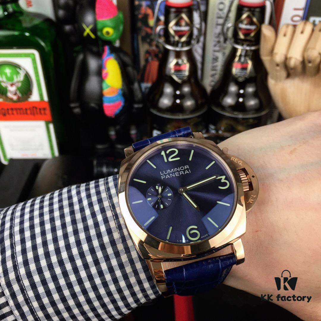 Panerai PANERAI Arc-coated Glass 47mm*16mm Full-grain Calf Leather Strap with Original Pin Buckle Automatic Mechanical A Watch from the Tough Guy