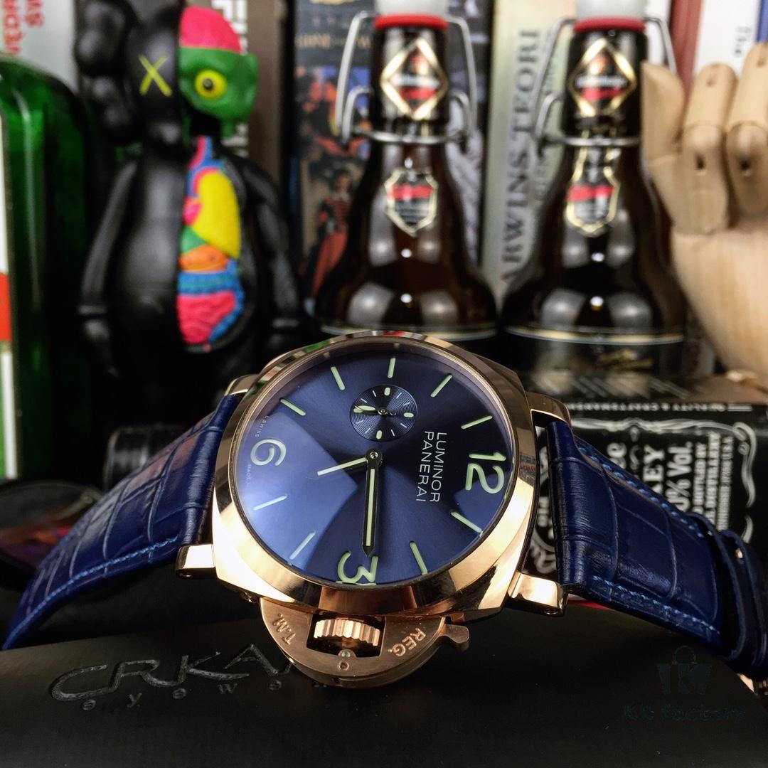 Panerai PANERAI Arc-coated Glass 47mm*16mm Full-grain Calf Leather Strap with Original Pin Buckle Automatic Mechanical A Watch from the Tough Guy