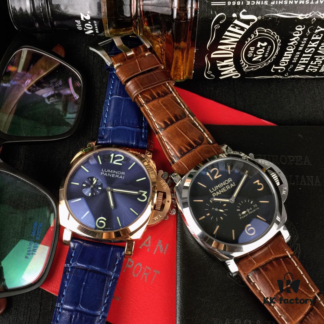 Panerai PANERAI Arc-coated Glass 47mm*16mm Full-grain Calf Leather Strap with Original Pin Buckle Automatic Mechanical A Watch from the Tough Guy