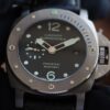 Panerai PANERAI Arc-shaped Coated Glass 47mm*16mm Full Grain Leather Strap with Original Pin Buckle Fully Automatic Mechanical Movement Bronze/Titanium Case A Watch from the Tough Man