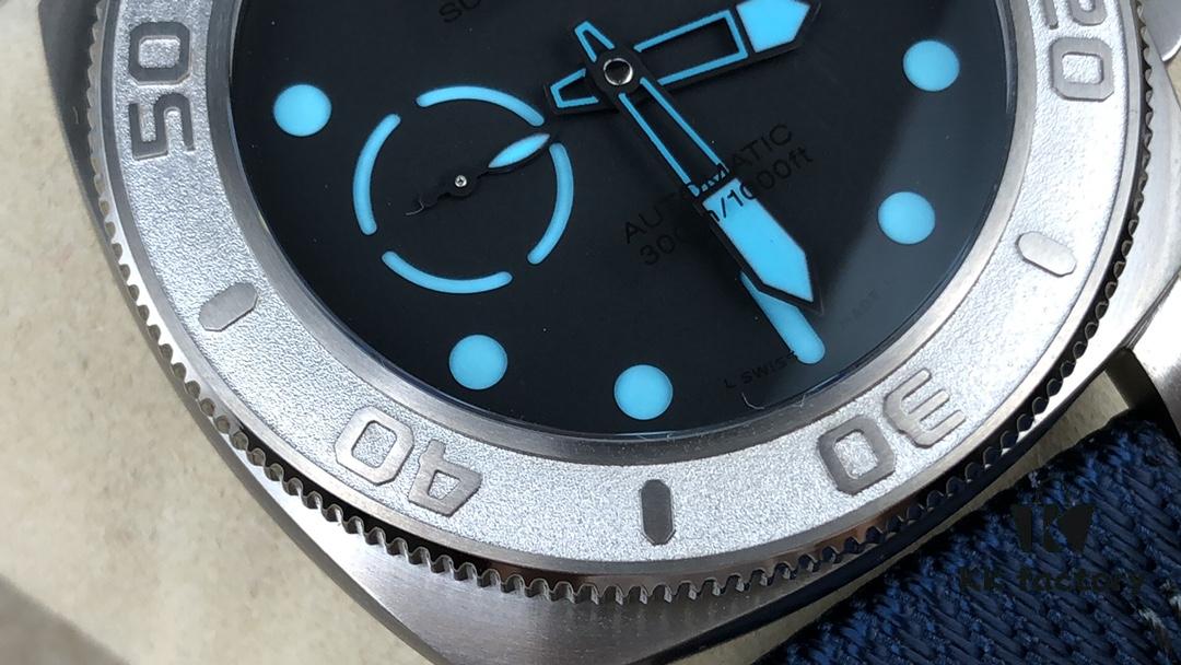 vsPAM985-47mm, Panerai 2019 Heartfelt Creation: Internal Floating Logo, Dimensional Numerical Bezel, Trigonic Clear Dial, PET Resin Fiber Strap, Perfect Fusion of Classic and Modern Design Elements, Breaking Self-limitations