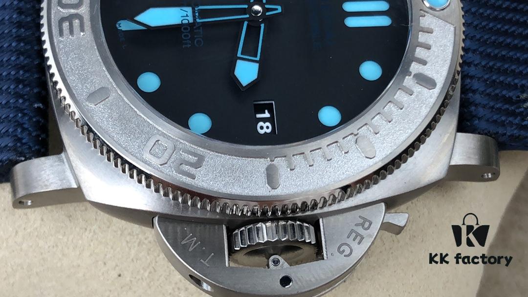 vsPAM985-47mm, Panerai 2019 Heartfelt Creation: Internal Floating Logo, Dimensional Numerical Bezel, Trigonic Clear Dial, PET Resin Fiber Strap, Perfect Fusion of Classic and Modern Design Elements, Breaking Self-limitations