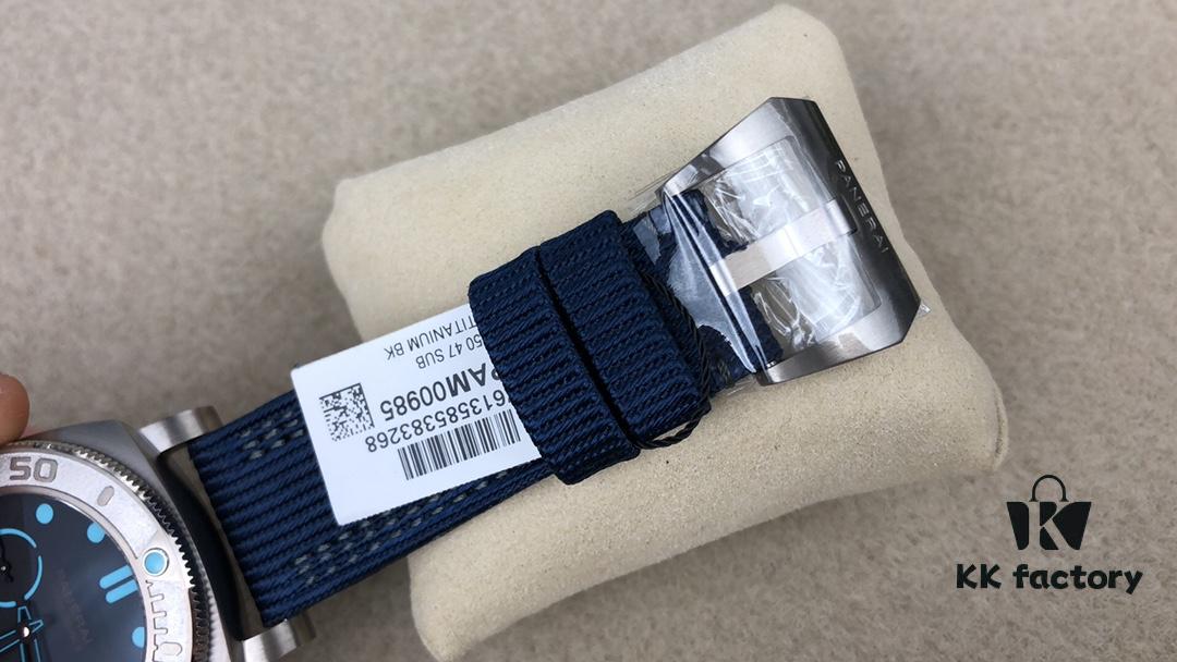 vsPAM985-47mm, Panerai 2019 Heartfelt Creation: Internal Floating Logo, Dimensional Numerical Bezel, Trigonic Clear Dial, PET Resin Fiber Strap, Perfect Fusion of Classic and Modern Design Elements, Breaking Self-limitations