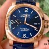 VS2020 New Arrival: 44MM 'Provocative Blue' Lumino Rosso Gold Panerai Watch PAM 1112