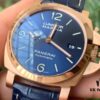 VS2020 New Arrival: 44MM 'Provocative Blue' Lumino Rosso Gold Panerai Watch PAM 1112