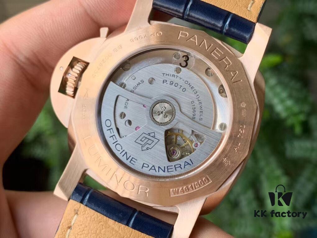 VS2020 New Arrival: 44MM 'Provocative Blue' Lumino Rosso Gold Panerai Watch PAM 1112