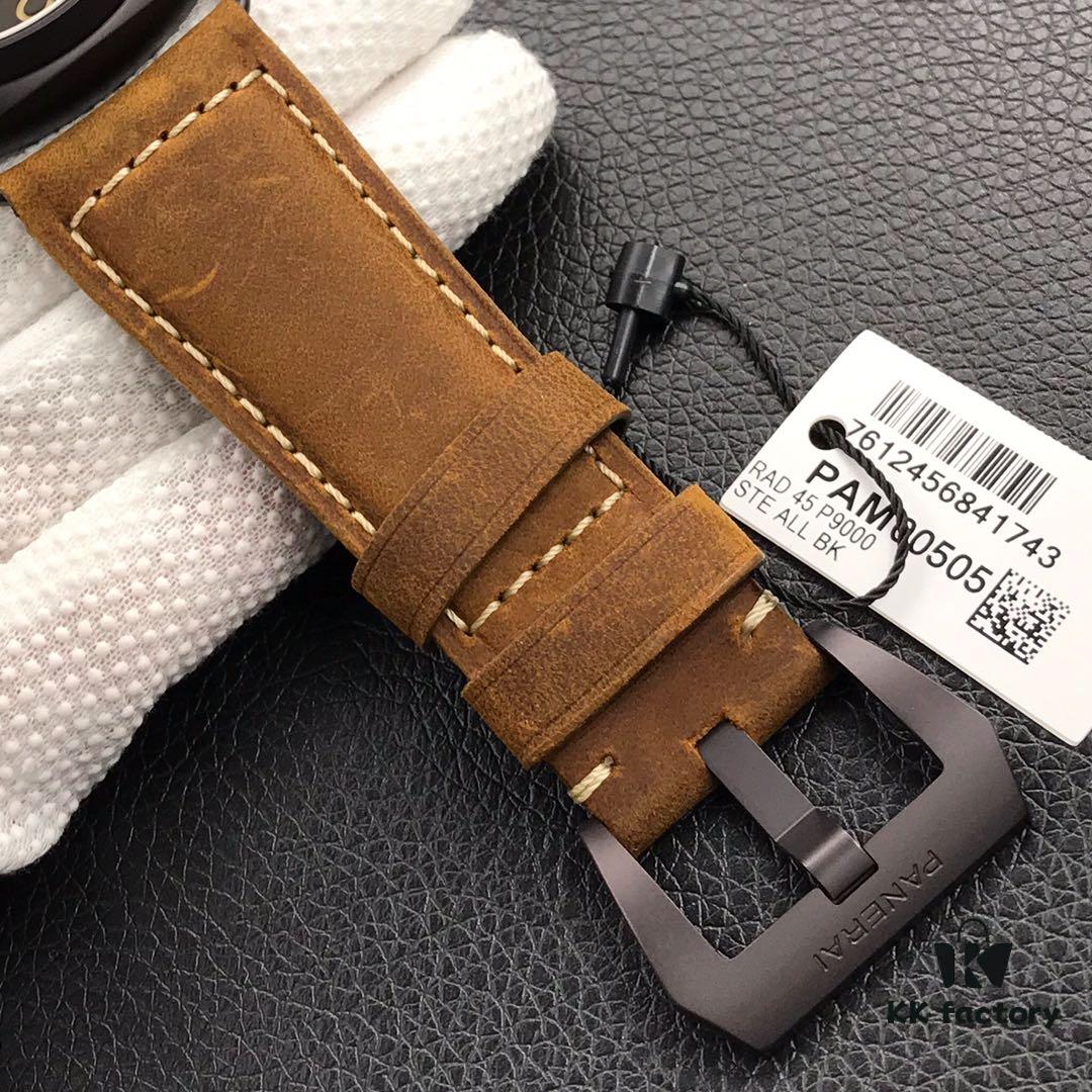 Panerai PAM505 Titanium Case, New Version Movement, 45x16.5mm, V2 Replica P.9000 Automatic Mechanical Movement