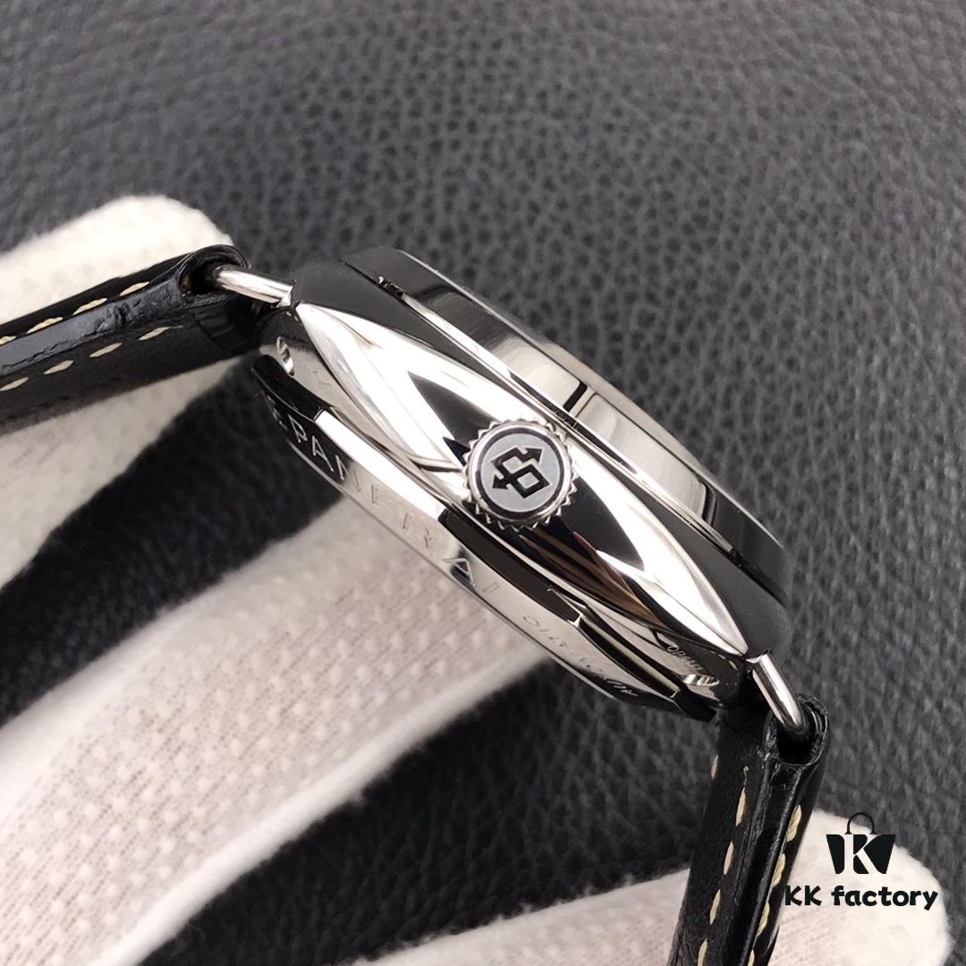 VS Luxury Panerai Pam388, Classic Bridgeless Design, 45mm Case Easy to Wear, Full Polished 316L Stainless Steel with Sapphire Crystal and Sandwich Dial Structure