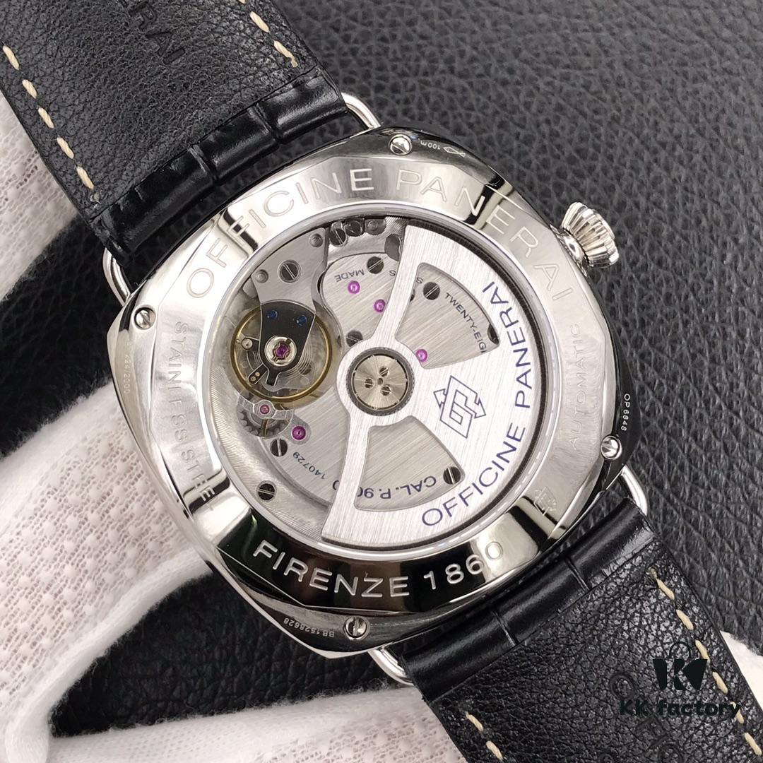 VS Luxury Panerai Pam388, Classic Bridgeless Design, 45mm Case Easy to Wear, Full Polished 316L Stainless Steel with Sapphire Crystal and Sandwich Dial Structure