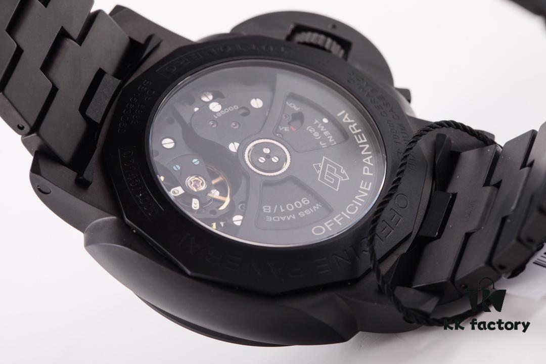 VS Panerai 'Black Warrior' 438 Upgraded to V2 Full Black Movement