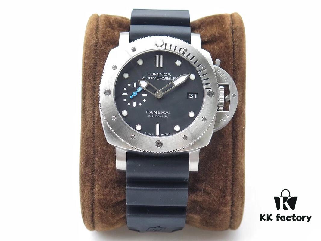 ZF New Arrival Panerai Pam682 Small Case with Natural Rubber Strap