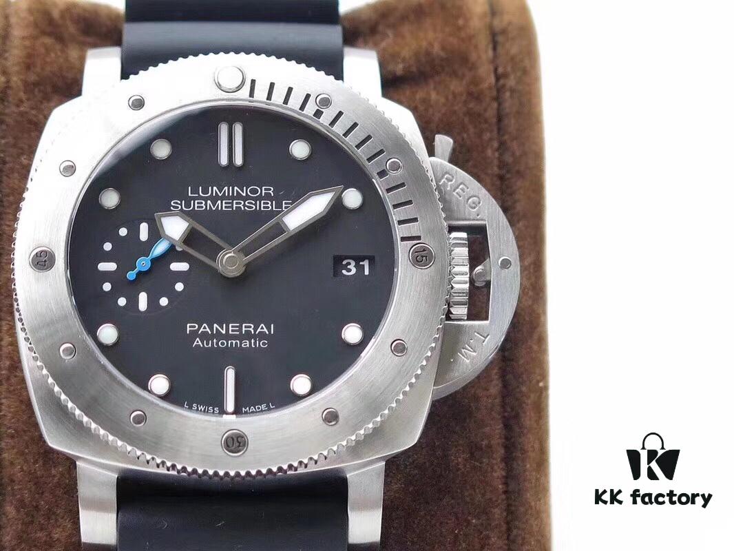 ZF Production Panerai Pam682, Small Case with Natural Rubber Strap