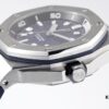 Audemars Piguet Diver - New Model 15720! 42mm x 14.2mm Stainless Steel Case with Anti-Reflective Sapphire Crystal, Black Ceramic Screw-Down Crown, Calibre 4308 Automatic Movement, 'Méga Tapisserie' Dial, Luminescent Markers, Rubber Strap