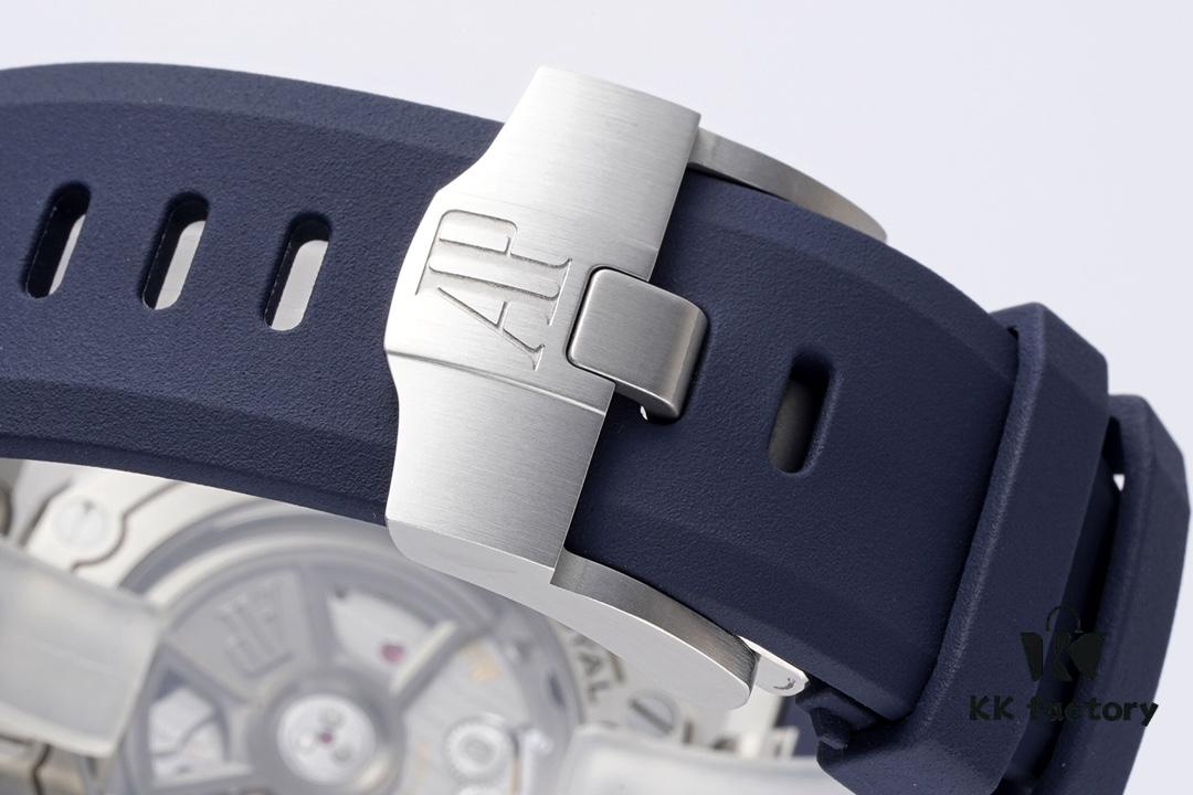 Audemars Piguet Diver - New Model 15720! 42mm x 14.2mm Stainless Steel Case with Anti-Reflective Sapphire Crystal, Black Ceramic Screw-Down Crown, Calibre 4308 Automatic Movement, 'Méga Tapisserie' Dial, Luminescent Markers, Rubber Strap