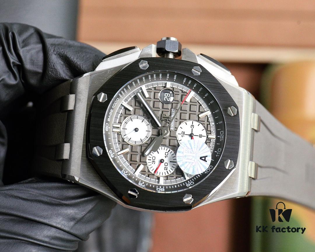 Ceramic Bezel 🔘 Version Audemars Piguet Royal Oak Offshore Limited Multi-Function Chronograph Mechanical Watch 44MM 17MM