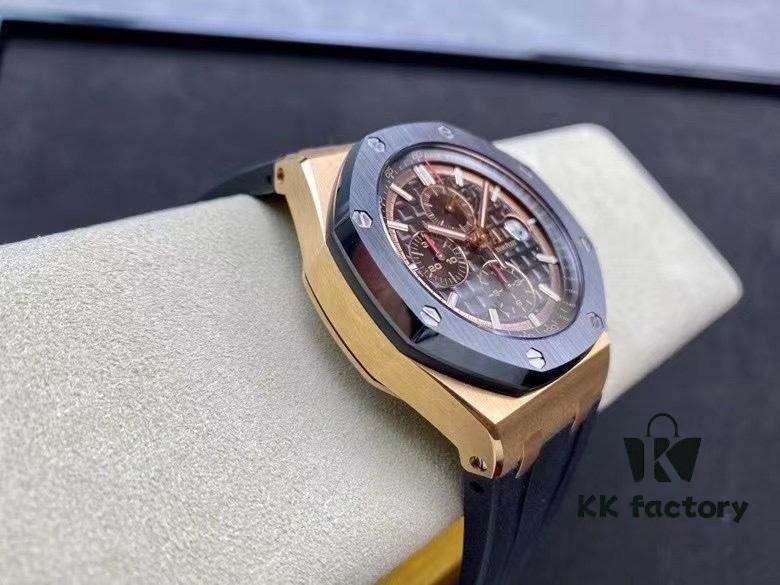 JF🔥Masterpiece Audemars Piguet Royal Oak Offshore Chronograph Series, 44MM Diameter, Full Ceramic Bezel