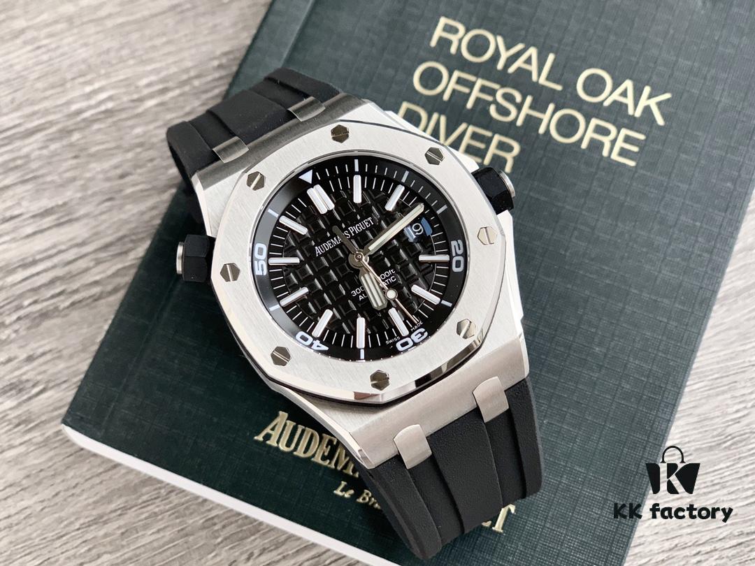 Royal Oak 15710 Features the Regular Octagonal Case with Eight Decorative Screws, Exuding a Rugged and Masculine Charm