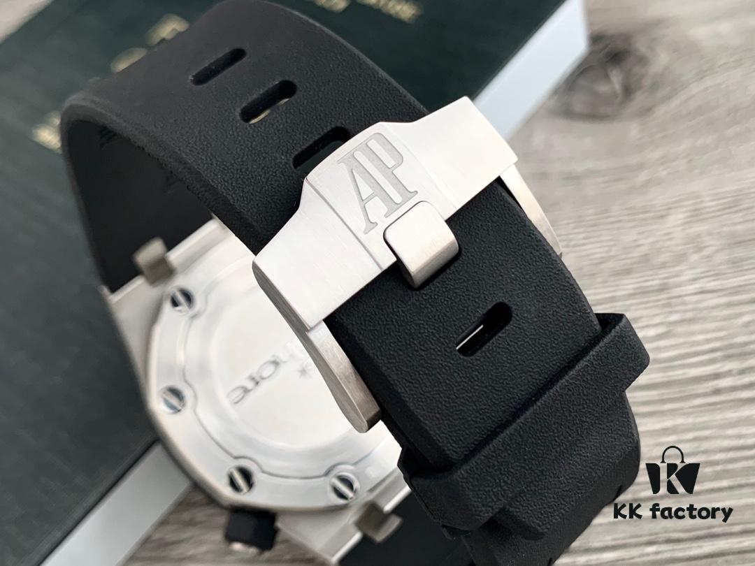 Royal Oak 15710 Features the Regular Octagonal Case with Eight Decorative Screws, Exuding a Rugged and Masculine Charm