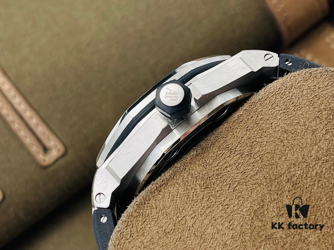 JF Factory 2021 Masterpiece V10 Version - Royal Oak Offshore 15710 Transparent Case Back Series Super V10 Upgraded Edition Returns with Power