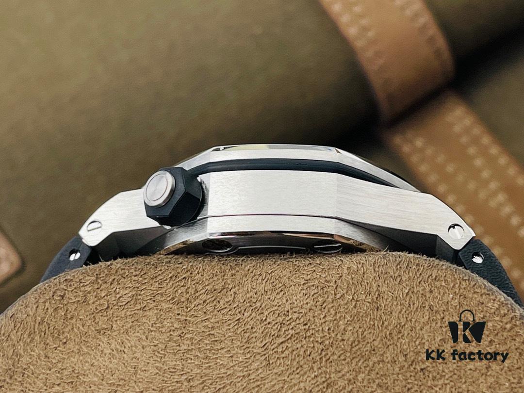 JF Factory 2021 Masterpiece V10 Version - Royal Oak Offshore 15710 Transparent Case Back Series Super V10 Upgraded Edition Returns with Power