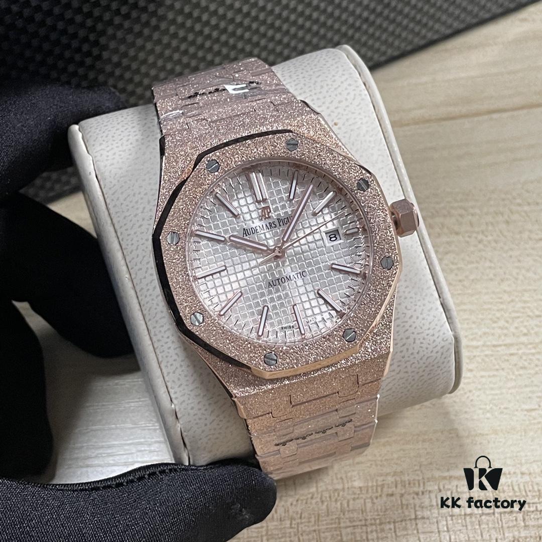 AP Royal Oak 15400 Series Basic Model Automatic Mechanical Watch with Three Hands and Date Display