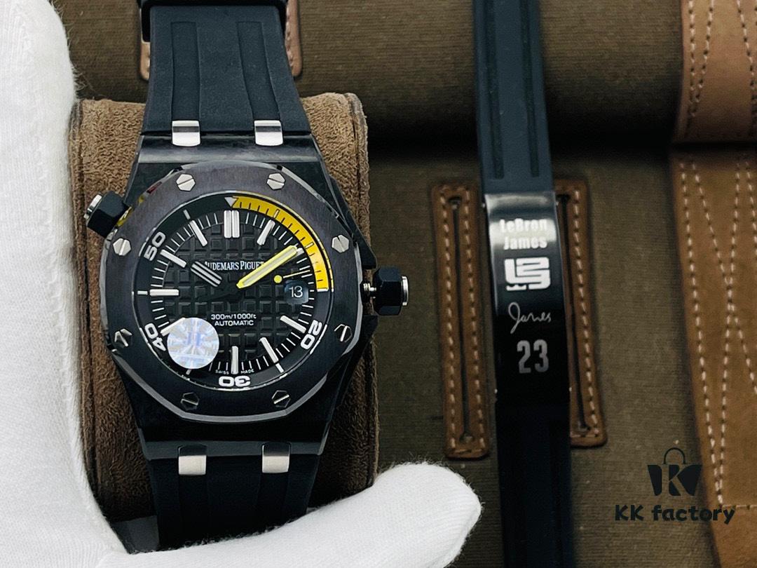JF Factory 2021 Top Recommendation - AP Royal Oak Offshore 15706 Carbon Fiber Case with Ceramic Bezel - Super V9 Upgraded Version