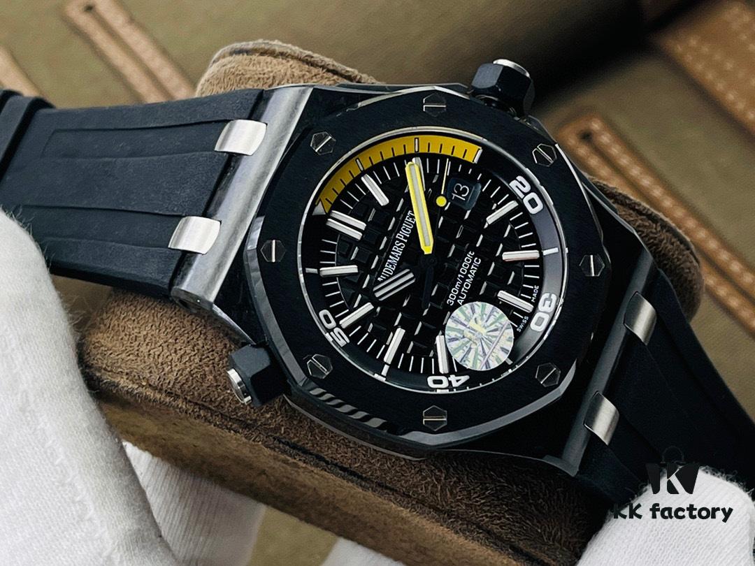 JF Factory 2021 Top Recommendation - AP Royal Oak Offshore 15706 Carbon Fiber Case with Ceramic Bezel - Super V9 Upgraded Version