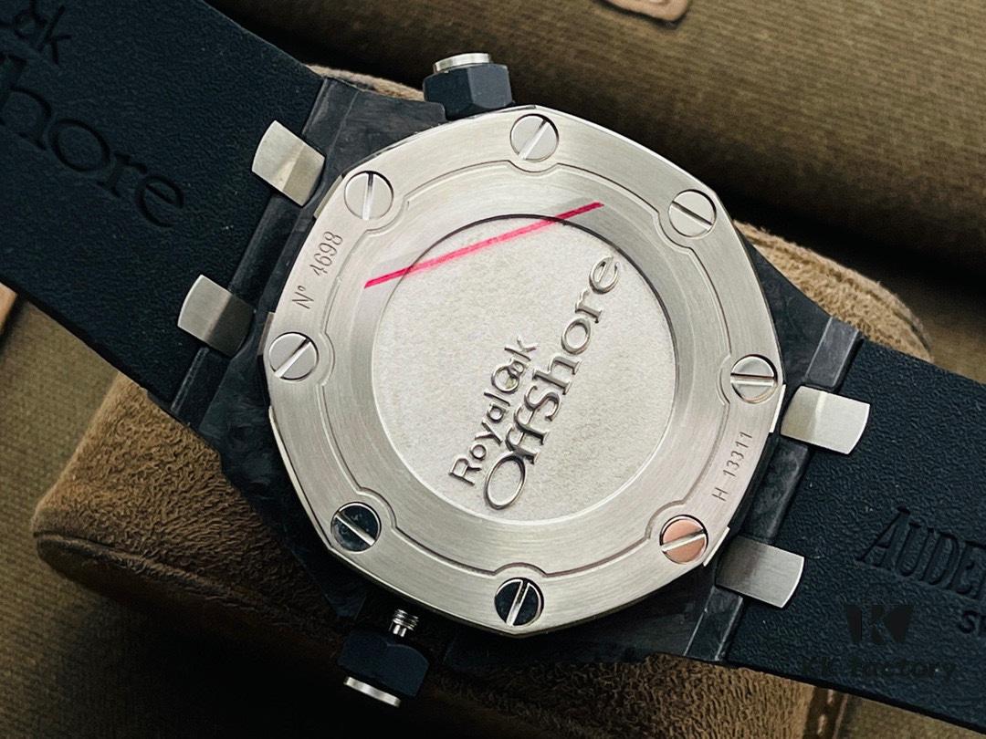 JF Factory 2021 Top Recommendation - AP Royal Oak Offshore 15706 Carbon Fiber Case with Ceramic Bezel - Super V9 Upgraded Version