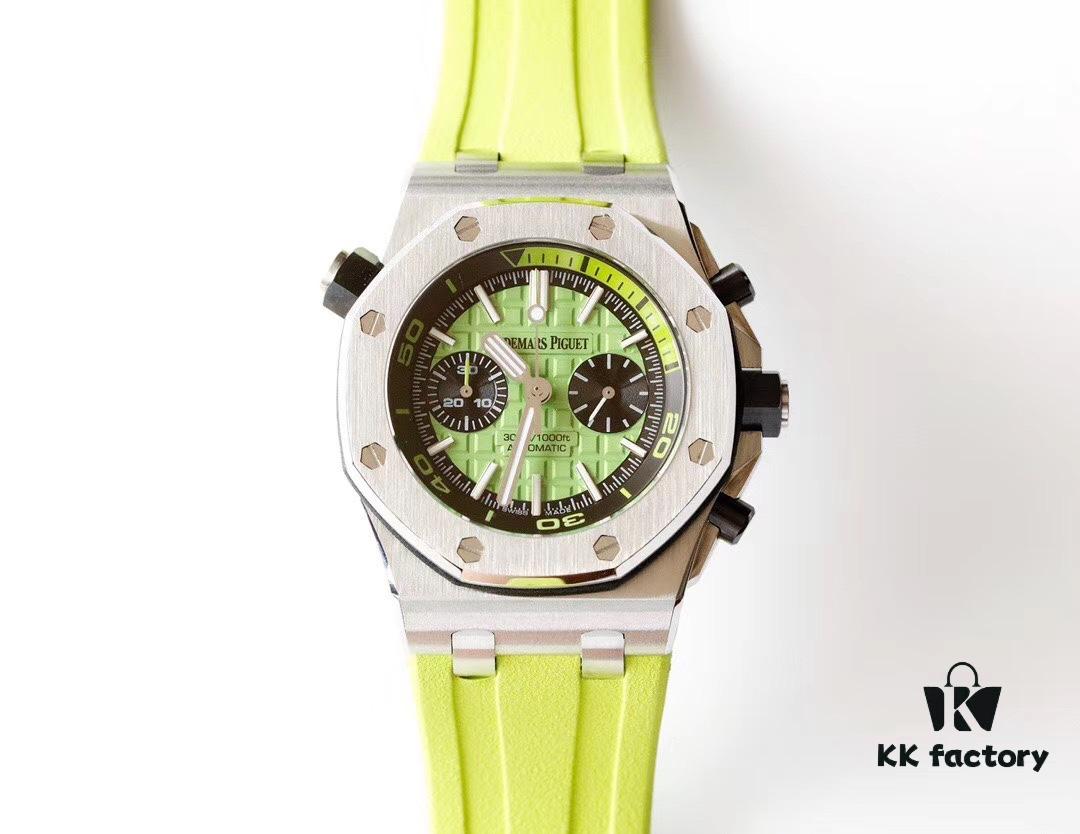 TW Premium Market's Best Replica Royal Oak Series Fruit Dial Chronograph Automatic Men's Watch Model: 26703 with Original Cal.3124 Movement, 42mm Diameter, Super-Luminous