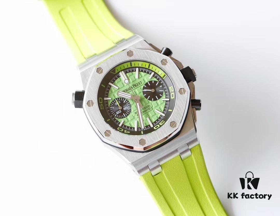 TW Premium Market's Best Replica Royal Oak Series Fruit Dial Chronograph Automatic Men's Watch Model: 26703 with Original Cal.3124 Movement, 42mm Diameter, Super-Luminous