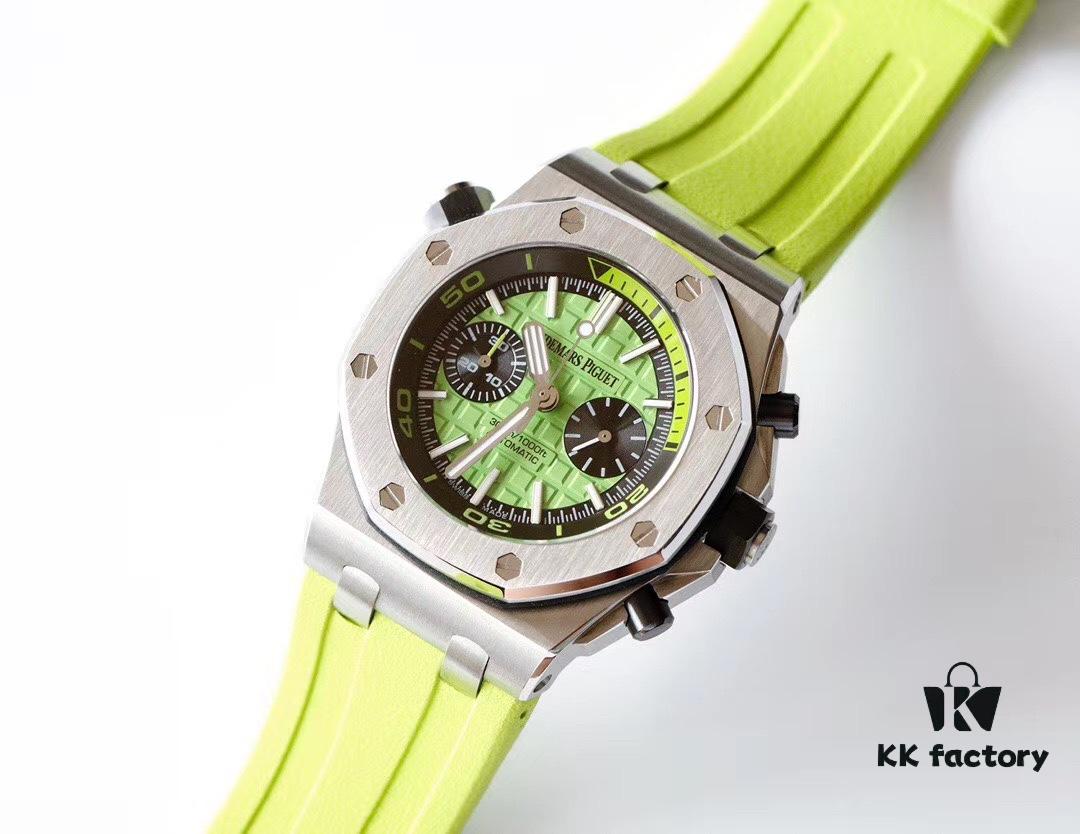 TW Premium Market's Best Replica Royal Oak Series Fruit Dial Chronograph Automatic Men's Watch Model: 26703 with Original Cal.3124 Movement, 42mm Diameter, Super-Luminous