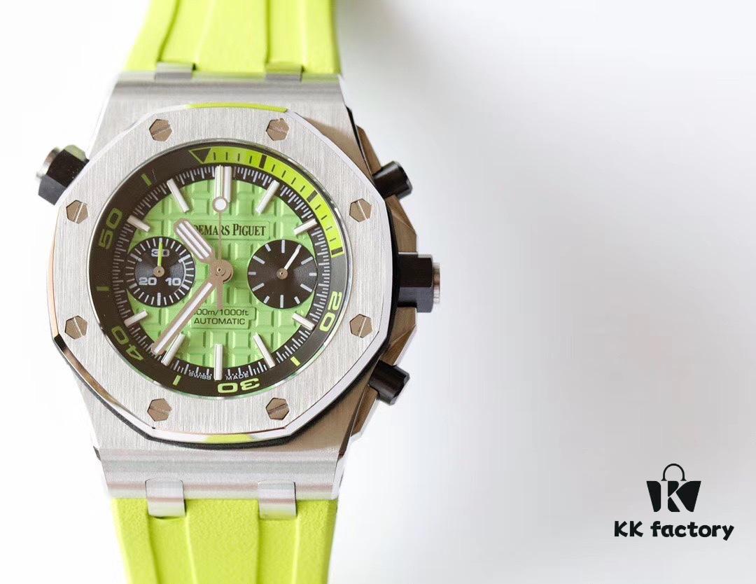 TW Premium Market's Best Replica Royal Oak Series Fruit Dial Chronograph Automatic Men's Watch Model: 26703 with Original Cal.3124 Movement, 42mm Diameter, Super-Luminous