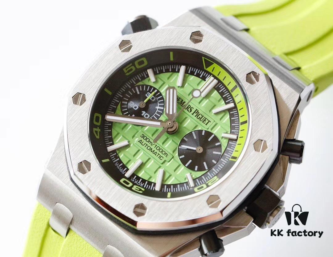 TW Premium Market's Best Replica Royal Oak Series Fruit Dial Chronograph Automatic Men's Watch Model: 26703 with Original Cal.3124 Movement, 42mm Diameter, Super-Luminous