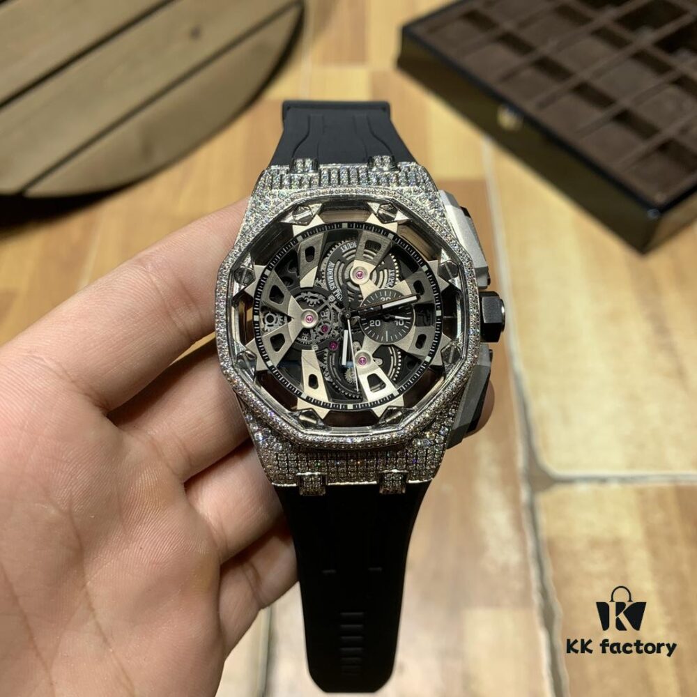 6931a8aeccd8ab3d7af9d1e3 Royal Oak Offshore Premium Replica Audemars Piguet AP Watch for Men, Exquisite Timepiece with Natural Rubber Strap and Pin Buckle, 904L Stainless Steel Case, Mineral Hardened Glass, Imported Japanese Quartz Chronograph, 47mm Diameter, 13mm Thickness