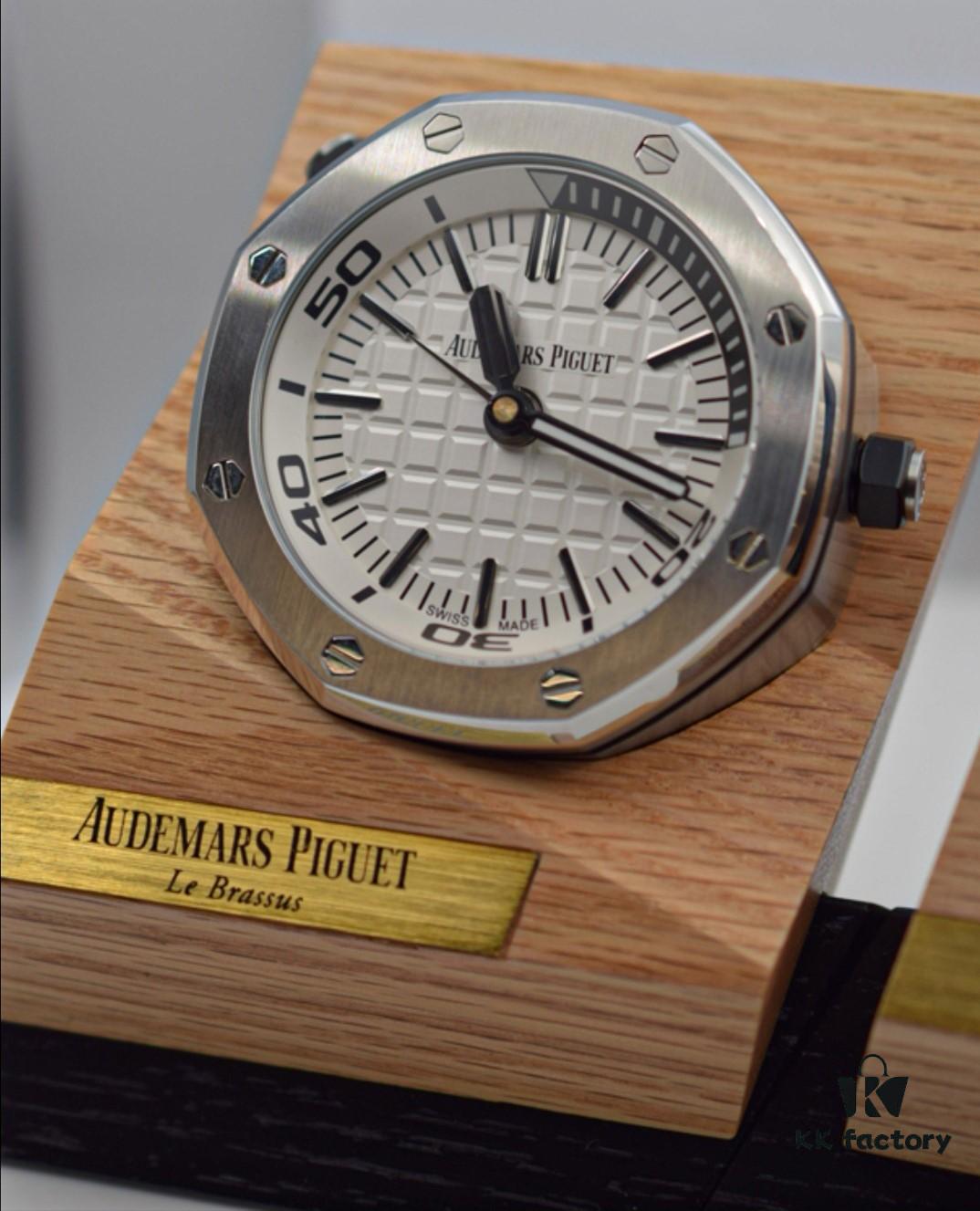 TZ Royal Oak Series 15710 Desk Clock / Mini Clock, Soulful Accent for Office, Study, or Cockpit