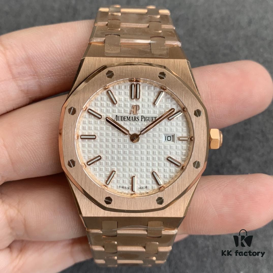 JF Production Arrives AP Women's Watch Hard to Find Even at Boutiques! Royal Oak Series Ladies' Watch with Model Number 67651ST.ZZ.1261ST.01