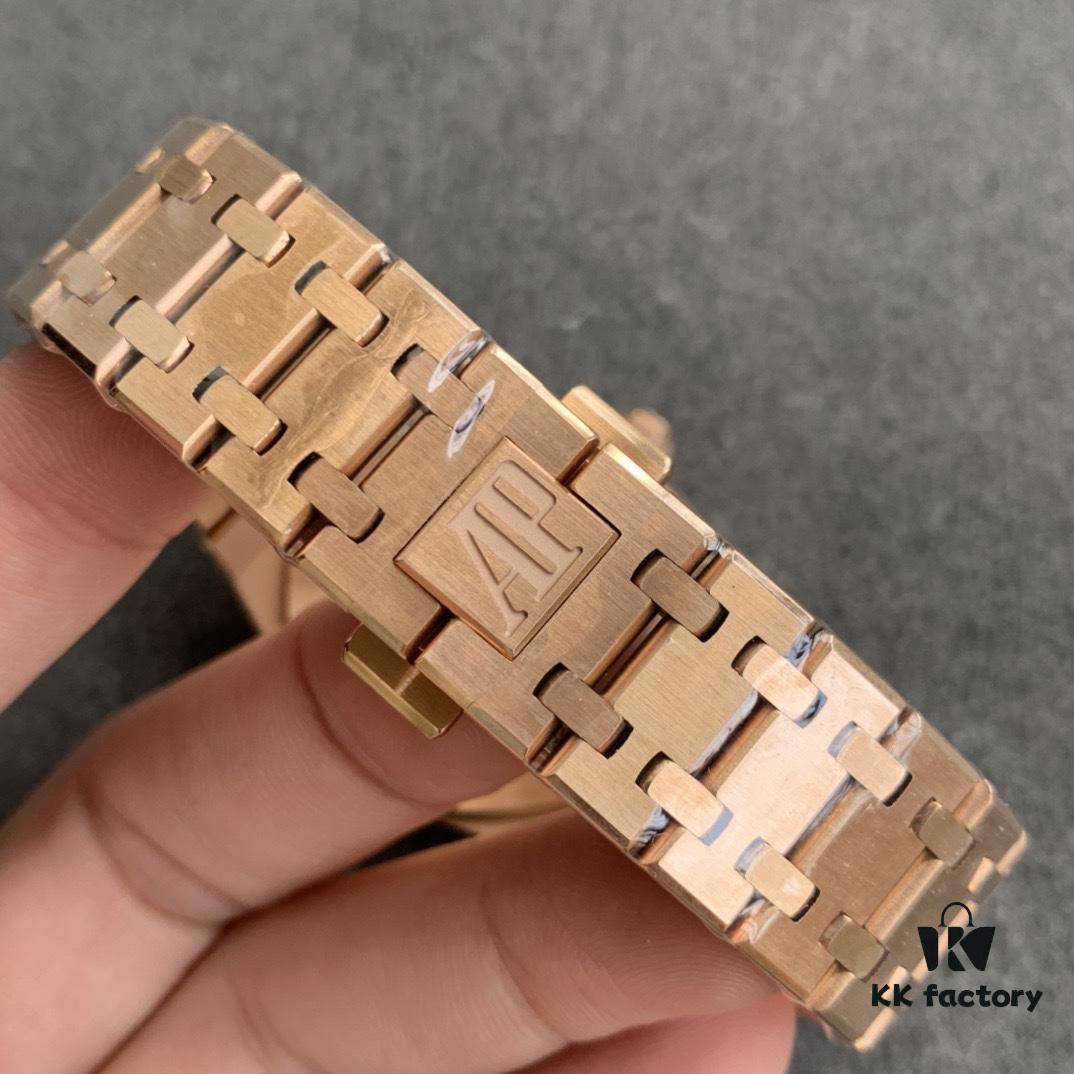 JF Production Arrives AP Women's Watch Hard to Find Even at Boutiques! Royal Oak Series Ladies' Watch with Model Number 67651ST.ZZ.1261ST.01