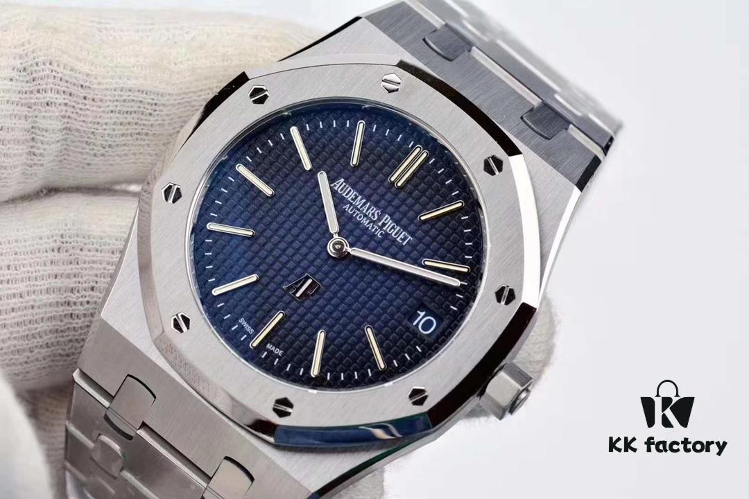 XF New Release: Royal Oak 15202 IP Ultra-Thin 'Smoked Blue' Custom Limited Edition, Limited to 150 Pieces