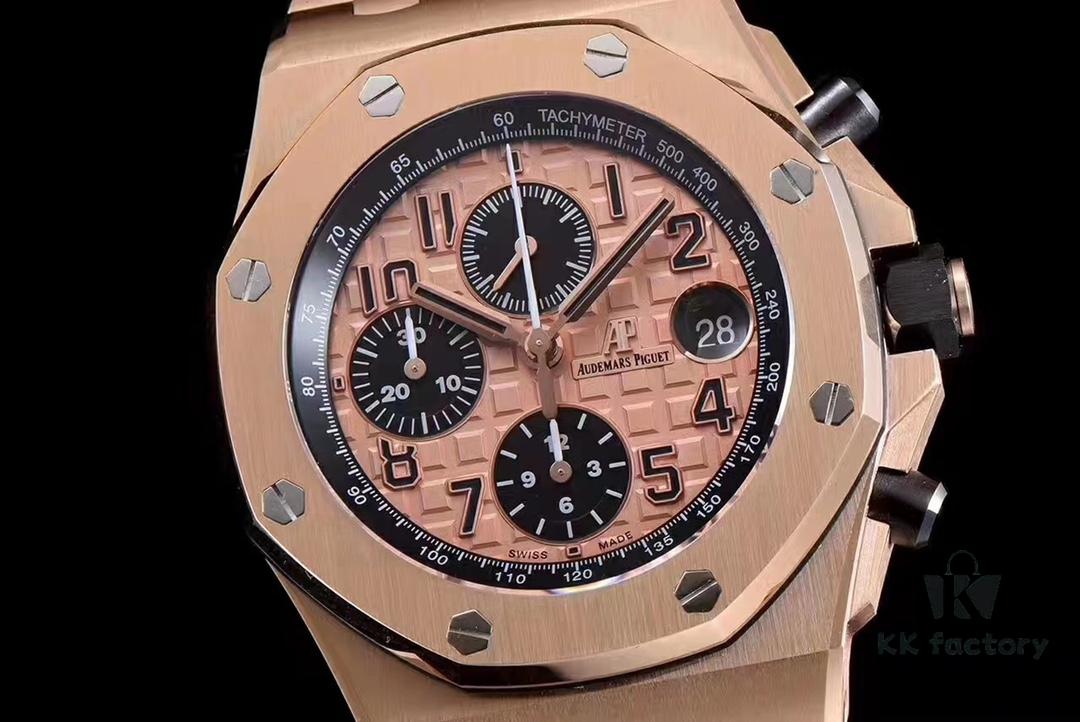 Limited Stock Arrived 🔥 JF Fine A P Royal Oak 26470 Ceramic Bezel Chronograph Series V2 Version 42mm