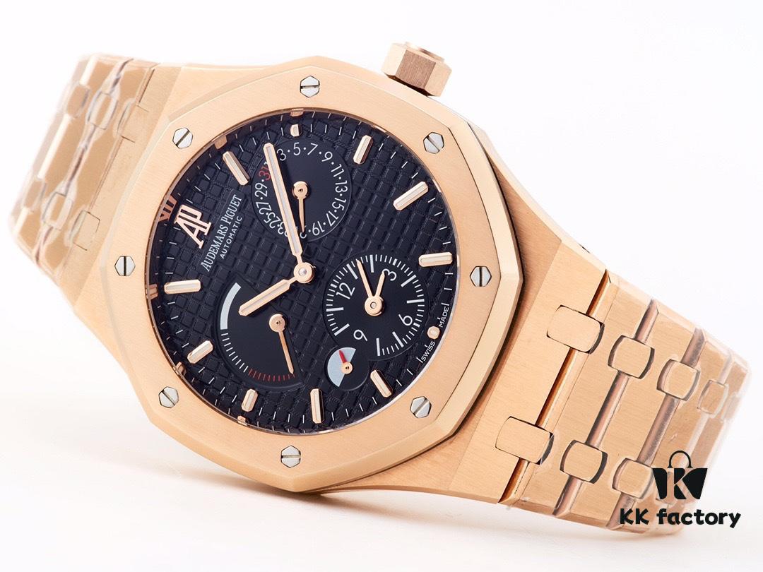 TWA Release Latest Overseas Novelty - Finally a Replica Detox Version Arrives: Dual Time Zone, AP Audemars Piguet Royal Oak 26120ST.OO.1220ST.01, Featuring Caliber 2329/2846 Automatic Movement, 316L Stainless Steel Case, 41mm x 13.5mm, Scratch-Resistant Sapphire Crystal with Functions Including Hours, Minutes, Date, Power Reserve Indicator, Second Time Zone, and 24-Hour Display, Luminescent Hands, Original Folding Clasp with Clear Logo