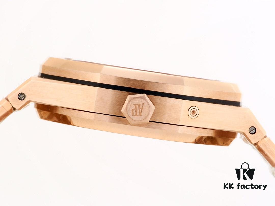 TWA Release Latest Overseas Novelty - Finally a Replica Detox Version Arrives: Dual Time Zone, AP Audemars Piguet Royal Oak 26120ST.OO.1220ST.01, Featuring Caliber 2329/2846 Automatic Movement, 316L Stainless Steel Case, 41mm x 13.5mm, Scratch-Resistant Sapphire Crystal with Functions Including Hours, Minutes, Date, Power Reserve Indicator, Second Time Zone, and 24-Hour Display, Luminescent Hands, Original Folding Clasp with Clear Logo