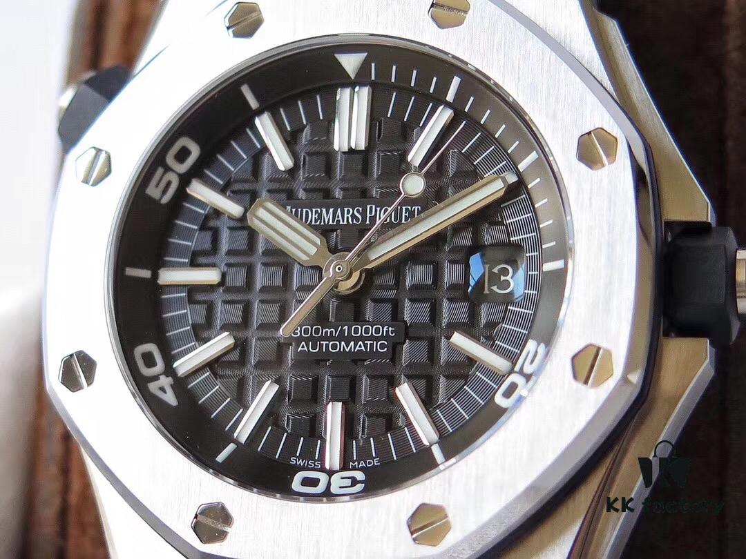 Limited Stock Arrival, JF Premium AP Royal Oak 15710 Series, 42mm Case Diameter, Equipped with Imported 9015 Movement Modified to 3120 Movement, Best Replica Version on the Market