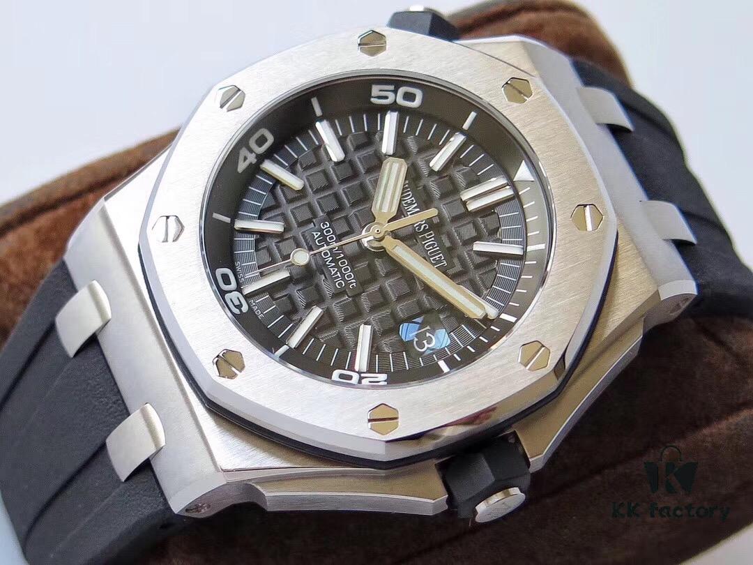 Limited Stock Arrival, JF Premium AP Royal Oak 15710 Series, 42mm Case Diameter, Equipped with Imported 9015 Movement Modified to 3120 Movement, Best Replica Version on the Market