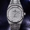 TZ Audemars Piguet Royal Oak Series 15452 Men's Full Diamond Sky-Dweller Watch with Hand-Set Moissanite