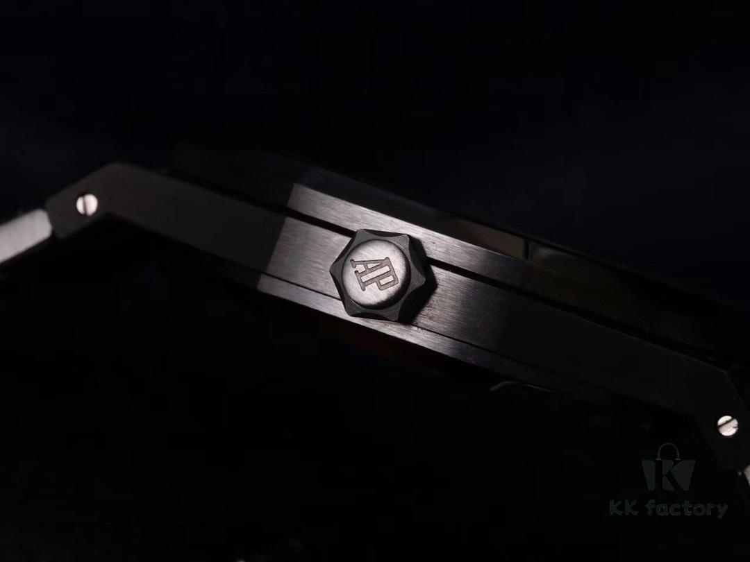 TZ Audemars Piguet Royal Oak Series 15452 Men's Full Diamond Sky-Dweller Watch with Hand-Set Moissanite