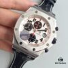 JF Fine Craftsmanship Audemars Piguet Royal Oak Offshore Series Panda Dial Chronograph Stainless Steel Bracelet Rubber Pushers Sapphire Crystal 7750 Modified with Small Seconds at 12 o'clock Position Movement 42mm